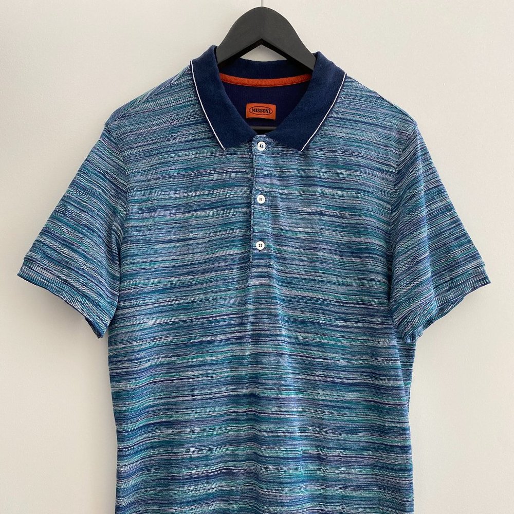 Missoni Short-Sleeve Cotton Polo Shirt
